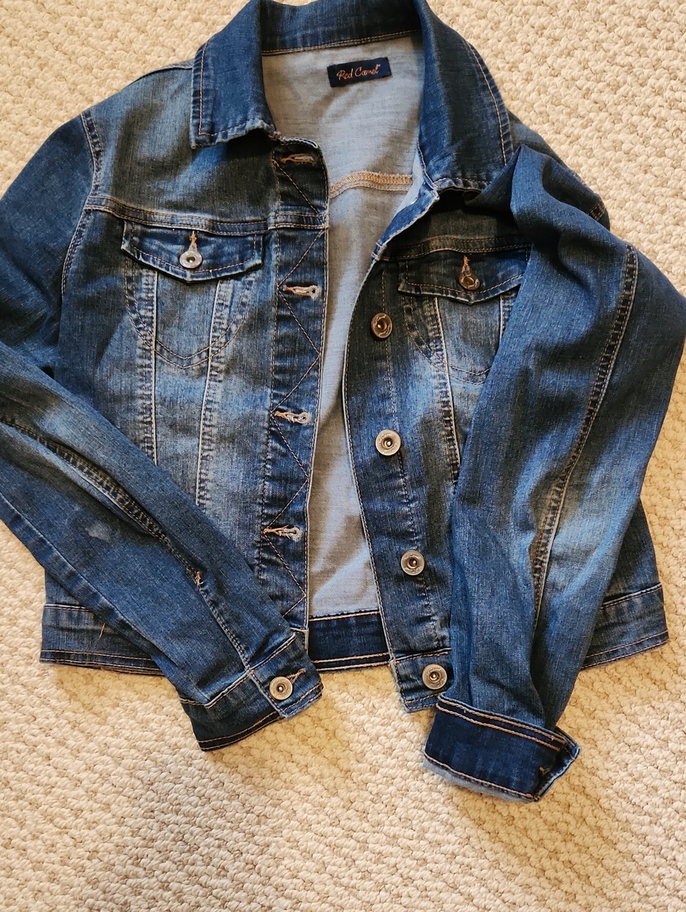 Red Camel Denim Jacket For Juniors